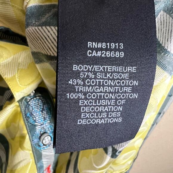 Robert Graham Button Down Stripes Accent Cuffs Silk Cotton Shirt Men's Large - Picture 5 of 10